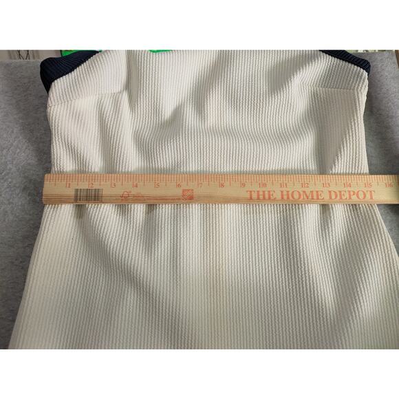 Jerell of Texas Knit Dress Women's XS White Rib Knit Vintage Y2k 70's Mini Dress - Picture 11 of 12